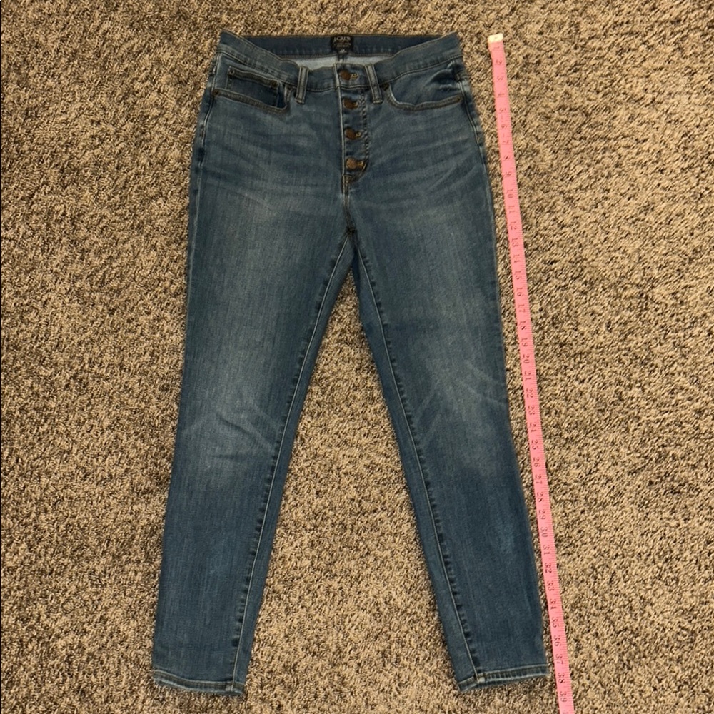 J. Crew 9" High Rise Skinny - Picture 8 of 9